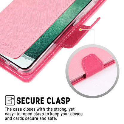 For Samsung Galaxy S23+ 5G GOOSPERY FANCY DIARY Cross Texture Leather Phone Case(Pink) - Galaxy S23+ 5G Cases by GOOSPERY | Online Shopping UK | buy2fix