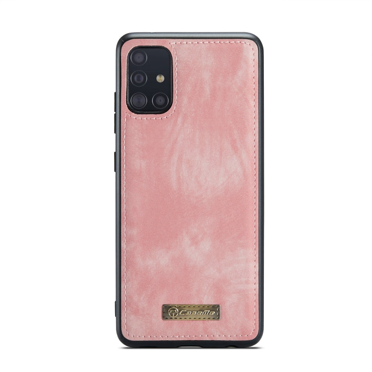 For Samsung Galaxy A51 CaseMe-008 Detachable Multifunctional Flip Leather Phone Case(Pink) - Galaxy Phone Cases by CaseMe | Online Shopping UK | buy2fix