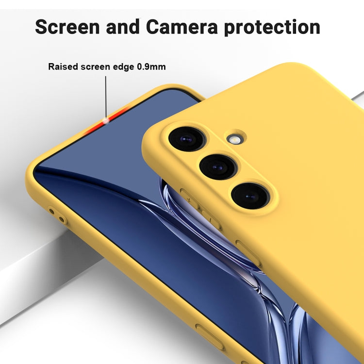 For Samsung Galaxy S25+ 5G Color Liquid Silicone Phone Case(Yellow) - Galaxy S25+ 5G Cases by buy2fix | Online Shopping UK | buy2fix