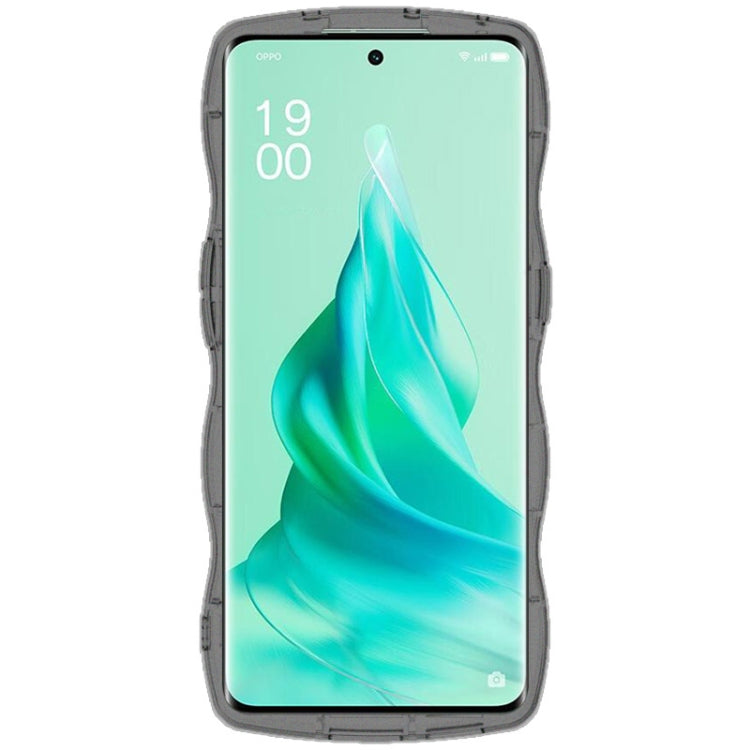 For OPPO Reno9 Pro+ 5G IMAK UX-8 Series Transparent Shockproof TPU Phone Case(Transparent Black) - OPPO Cases by imak | Online Shopping UK | buy2fix