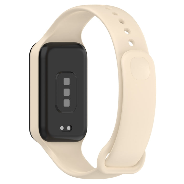 For Redmi Band 2 Solid Color Silicone Integrated Watch Band(Dream White) - Watch Bands by buy2fix | Online Shopping UK | buy2fix