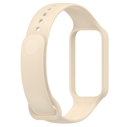 For Redmi Band 2 Solid Color Silicone Integrated Watch Band(Dream White) - Watch Bands by buy2fix | Online Shopping UK | buy2fix