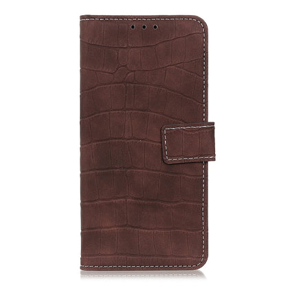 For OnePlus 11 5G Magnetic Crocodile Texture Leather Phone Case(Brown) - OnePlus Cases by buy2fix | Online Shopping UK | buy2fix