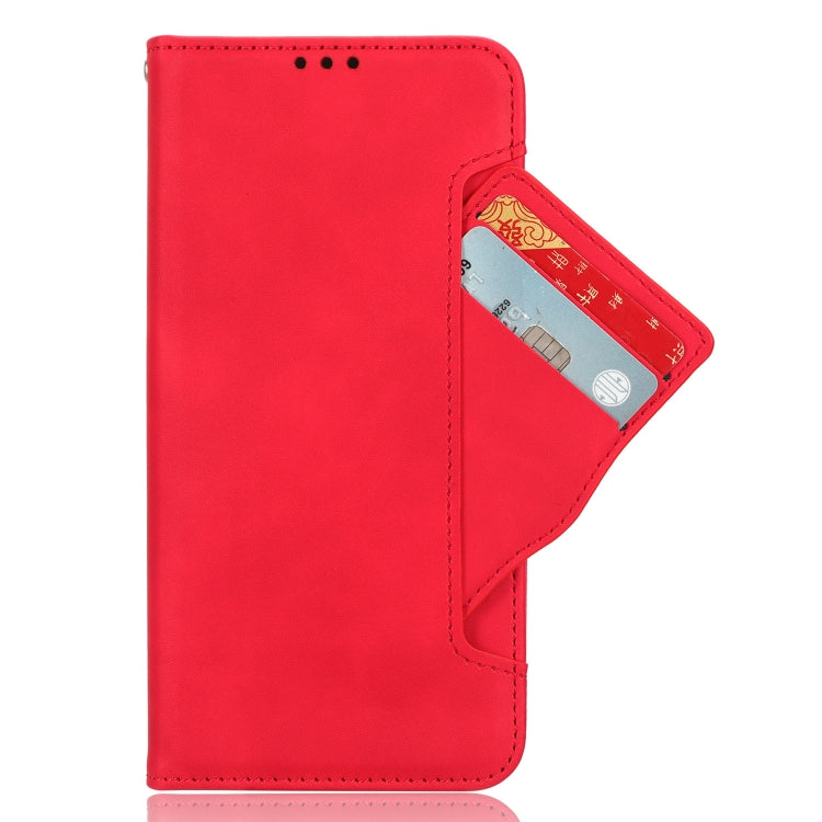 For Blackview BV7200 Skin Feel Calf Texture Card Slots Leather Phone Case(Red) - More Brand by buy2fix | Online Shopping UK | buy2fix