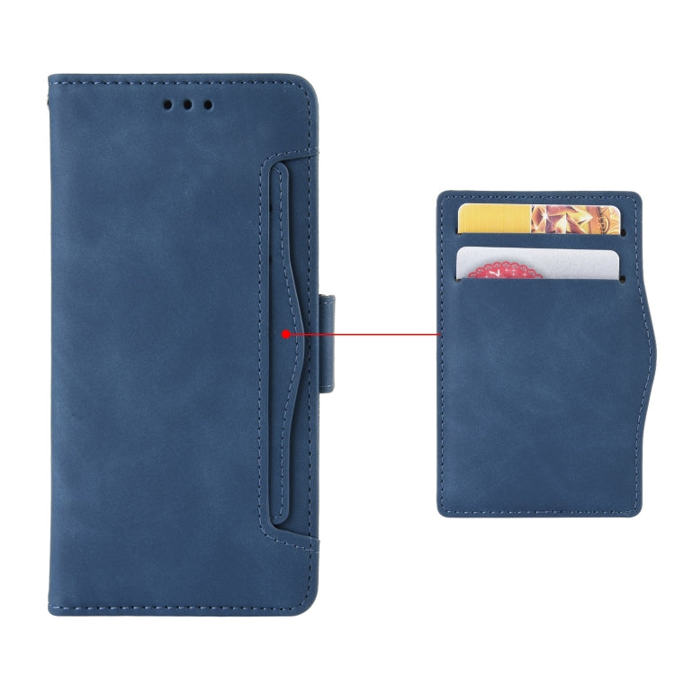 For Ulefone Note 14 Skin Feel Calf Texture Card Slots Leather Phone Case(Blue) - Ulefone Cases by buy2fix | Online Shopping UK | buy2fix