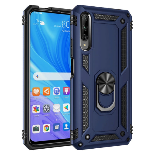 For Huawei Y9s Shockproof TPU + PC Protective Case with 360 Degree Rotating Holder(Blue) - Huawei Cases by buy2fix | Online Shopping UK | buy2fix