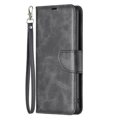 For Xiaomi Redmi Note 13 Pro 4G Global Lambskin Texture Pure Color Flip Leather Phone Case(Black) - Note 13 Pro Cases by buy2fix | Online Shopping UK | buy2fix
