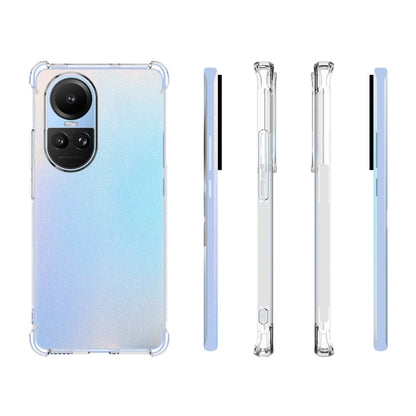 For OPPO Reno10 / 10 Pro Global Shockproof Non-slip Thickening TPU Phone Case(Transparent) - OPPO Cases by buy2fix | Online Shopping UK | buy2fix