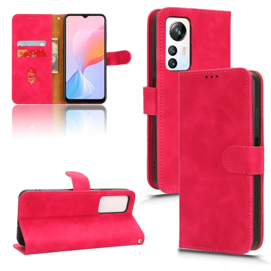 For Blackview A85 Skin Feel Magnetic Flip Leather Phone Case(Rose Red) - More Brand by buy2fix | Online Shopping UK | buy2fix