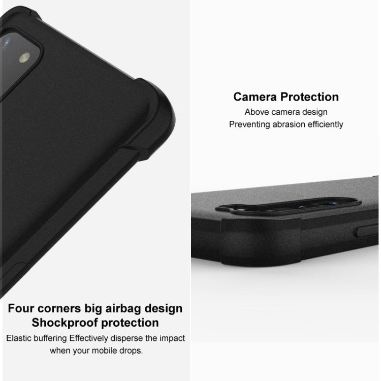 For Samsung Galaxy S23 Ultra 5G imak Shockproof Airbag TPU Phone Case(Matte Black) - Galaxy S23 Ultra 5G Cases by imak | Online Shopping UK | buy2fix