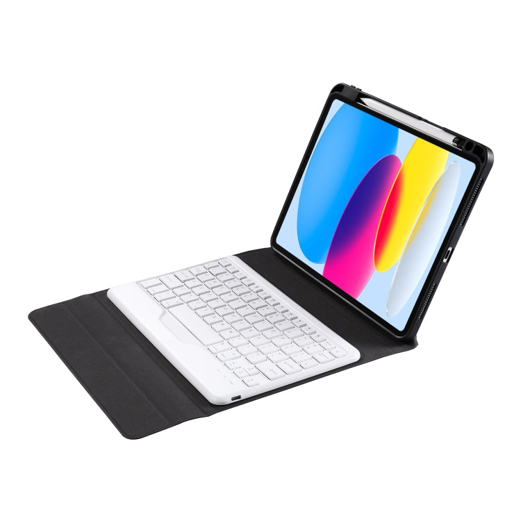 For iPad 10th Gen 10.9 2022 B10 Triangle Holder Tablet Bluetooth Keyboard Leather Case(Rainbow) - Universal by buy2fix | Online Shopping UK | buy2fix