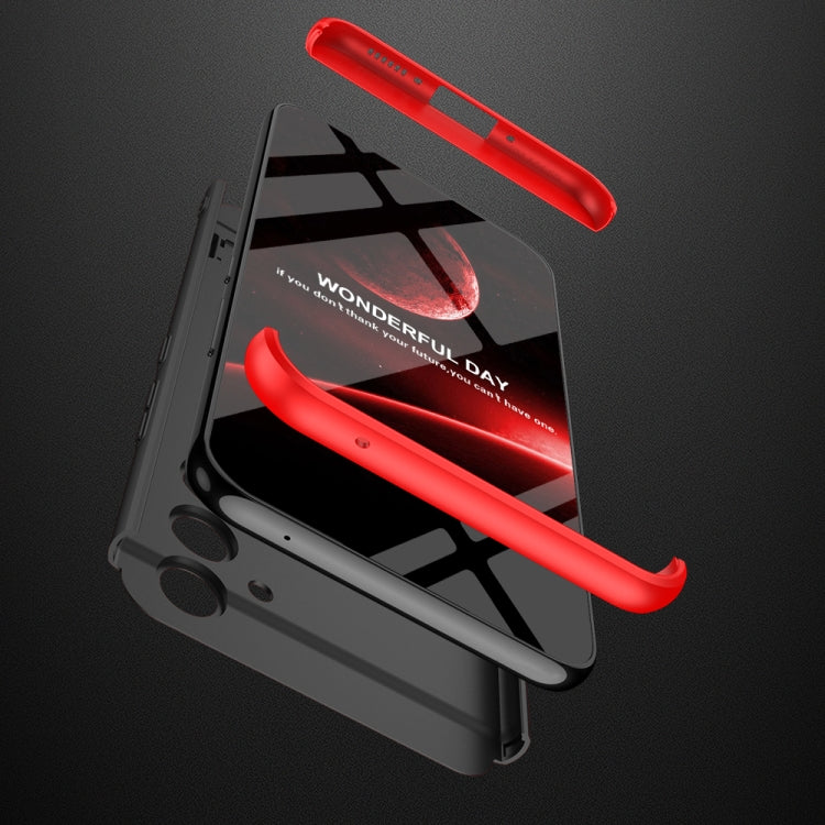 For Samsung Galaxy S23 FE 5G GKK Three Stage Splicing Full Coverage PC Phone Case(Black Red) - Galaxy S23 FE 5G Cases by GKK | Online Shopping UK | buy2fix