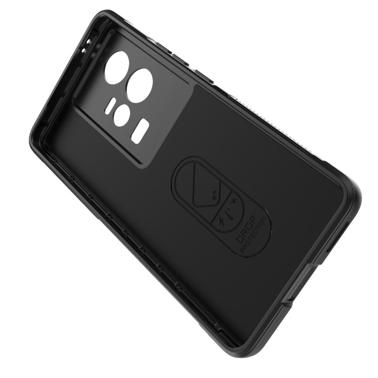 For vivo iQOO 11 5G Magic Shield TPU + Flannel Phone Case(Grey) - vivo Cases by buy2fix | Online Shopping UK | buy2fix