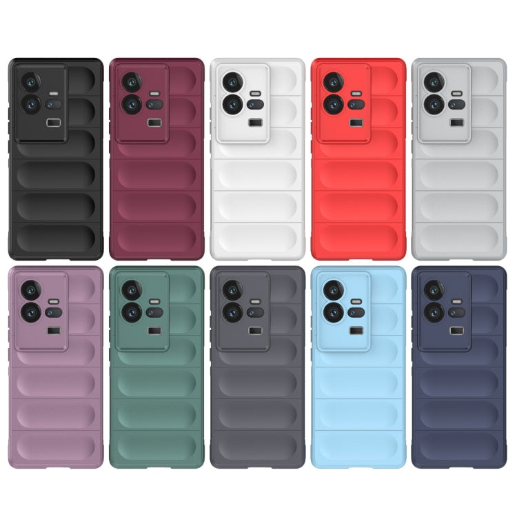 For vivo iQOO 11 Pro 5G Magic Shield TPU + Flannel Phone Case(Purple) - vivo Cases by buy2fix | Online Shopping UK | buy2fix