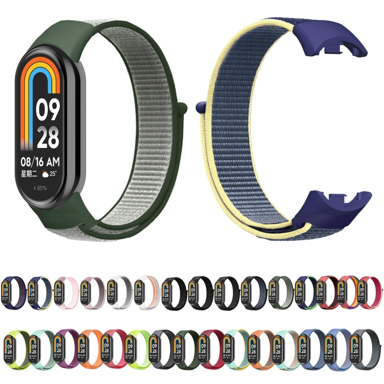 For Xiaomi Mi Band 8 Loop Nylon Watch Band(Seashell Color) - Watch Bands by buy2fix | Online Shopping UK | buy2fix