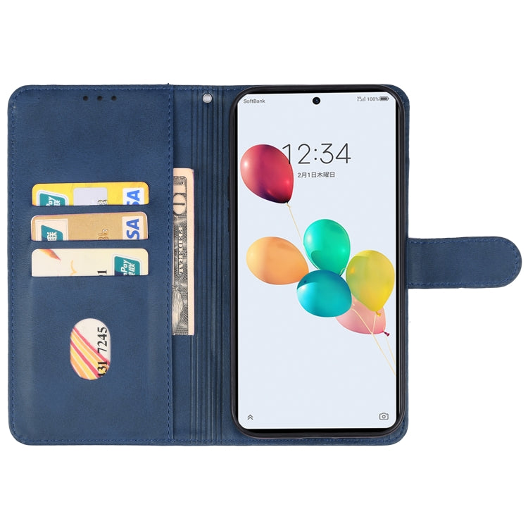 For ZTE Anshin Family/JP Version/A303ZT Leather Phone Case(Blue) - ZTE Cases by buy2fix | Online Shopping UK | buy2fix