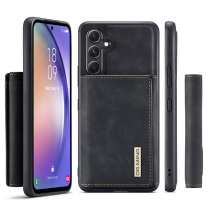 For Samsung Galaxy A54 5G DG.MING M1 Series 3-Fold Multi Card Wallet + Magnetic Phone Case(Black) - Galaxy Phone Cases by DG.MING | Online Shopping UK | buy2fix