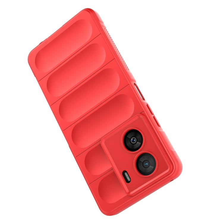 For vivo iQOO Z7x Magic Shield TPU + Flannel Phone Case(Grey) - vivo Cases by buy2fix | Online Shopping UK | buy2fix