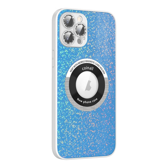 For iPhone 13 Pro Colorful Glitter Magnetic Magsafe TPU + PC Phone Case(Blue) - iPhone 13 Pro Cases by buy2fix | Online Shopping UK | buy2fix