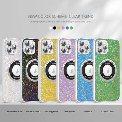 For iPhone 13 Colorful Glitter Magnetic Magsafe TPU + PC Phone Case(Black) - iPhone 13 Cases by buy2fix | Online Shopping UK | buy2fix