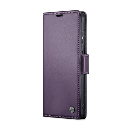 For Samsung Galaxy A35 5G CaseMe 023 Butterfly Buckle Litchi Texture RFID Anti-theft Leather Phone Case(Pearly Purple) - Galaxy Phone Cases by CaseMe | Online Shopping UK | buy2fix