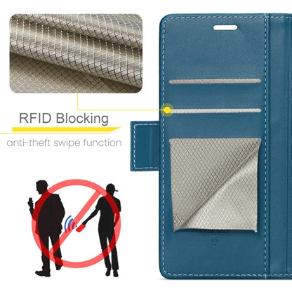 For Xiaomi Redmi Note 13 Pro 4G CaseMe 023 Butterfly Buckle Litchi Texture RFID Anti-theft Leather Phone Case(Blue) - Xiaomi Cases by CaseMe | Online Shopping UK | buy2fix