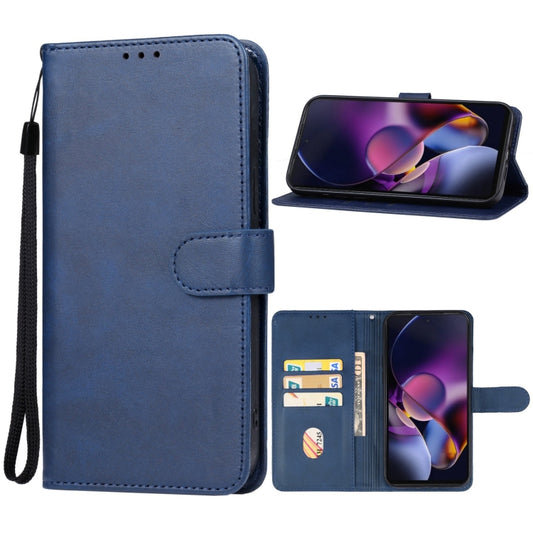 For Motorola Moto G Stylus 5G 2024 Leather Phone Case(Blue) - Motorola Cases by buy2fix | Online Shopping UK | buy2fix