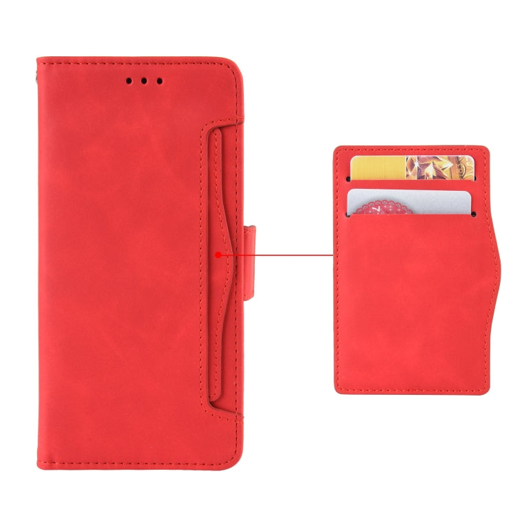 For Sony Xperia 10 VI 2024 Skin Feel Calf Texture Card Slots Leather Phone Case(Red) - Sony Cases by buy2fix | Online Shopping UK | buy2fix