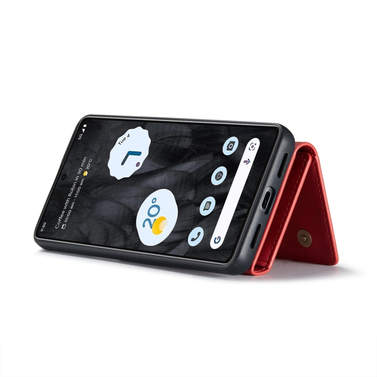 For Google Pixel 8 Pro DG.MING M1 Series 3-Fold Multi Card Wallet + Magnetic Phone Case(Red) - Google Cases by DG.MING | Online Shopping UK | buy2fix