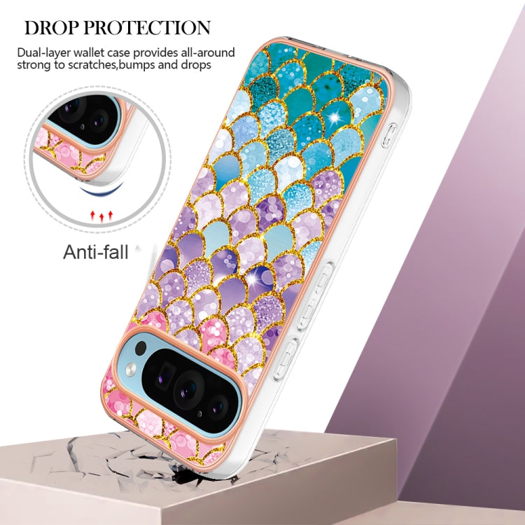 For Google Pixel 9 Pro XL Electroplating IMD TPU Phone Case(Colorful Scales) - Google Cases by buy2fix | Online Shopping UK | buy2fix