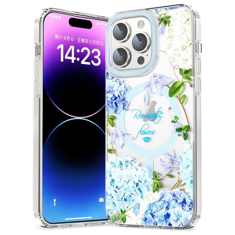 For iPhone 15 Pro MagSafe Magnetic TPU Phone Case(Small Floral) - iPhone 15 Pro Cases by buy2fix | Online Shopping UK | buy2fix