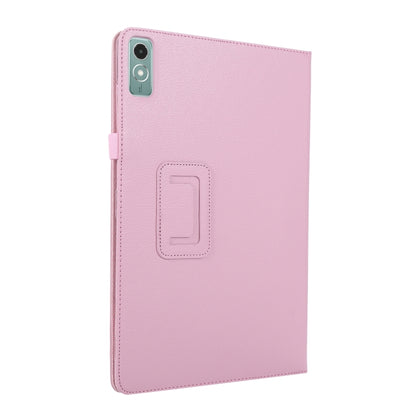 For Lenovo Xiaoxin Pad 11 2024 / M11 Litchi Texture Leather Tablet Case(Pink) - Lenovo by buy2fix | Online Shopping UK | buy2fix