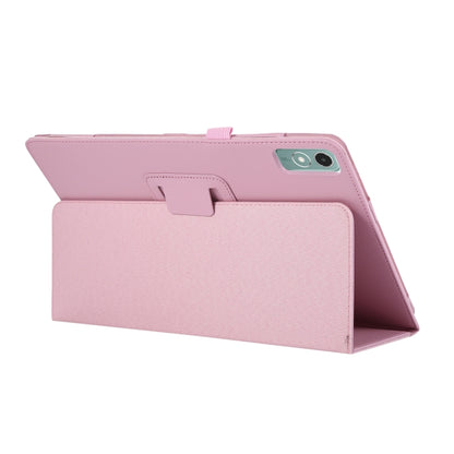 For Lenovo Xiaoxin Pad 11 2024 / M11 Litchi Texture Leather Tablet Case(Pink) - Lenovo by buy2fix | Online Shopping UK | buy2fix