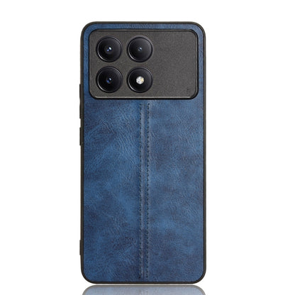 For Xiaomi Redmi K70 / K70 Pro Sewing Cow Pattern Skin PC + PU + TPU Phone Case(Blue) - K70 Pro Cases by buy2fix | Online Shopping UK | buy2fix