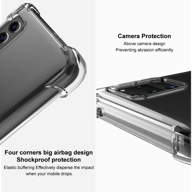 For Xiaomi Poco X6 Pro 5G/Redmi K70E 5G imak Shockproof Airbag TPU Phone Case(Transparent Black) - K70E Cases by imak | Online Shopping UK | buy2fix