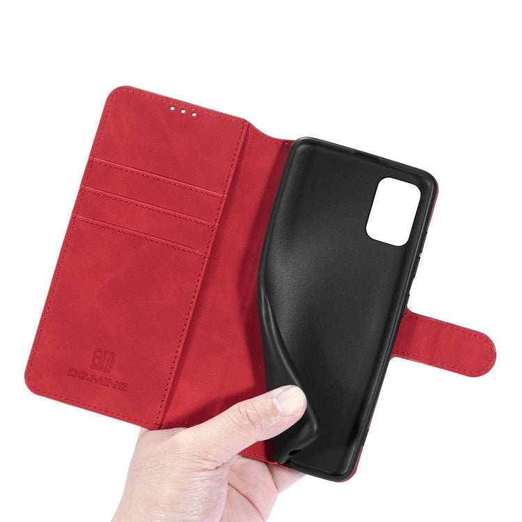 For Samsung Galaxy A41 (EU Version) DG.MING Retro Oil Side Horizontal Flip Case with Holder & Card Slots & Wallet(Red) - Galaxy Phone Cases by DG.MING | Online Shopping UK | buy2fix