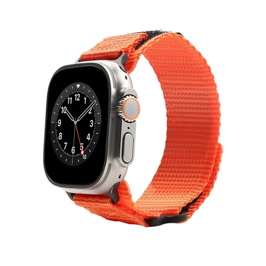 Nylon Two Section Watch Band For Apple Watch Ultra 2 49mm(Orange) - Watch Bands by buy2fix | Online Shopping UK | buy2fix