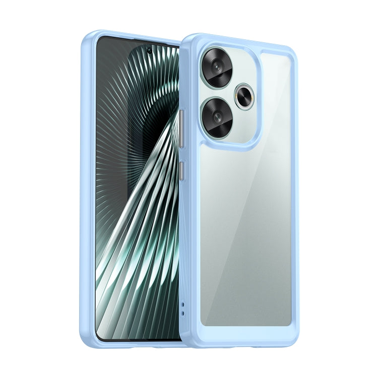 For Xiaomi Redmi Turbo 3 Colorful Series Acrylic Hybrid TPU Phone Case(Blue) - Xiaomi Cases by buy2fix | Online Shopping UK | buy2fix