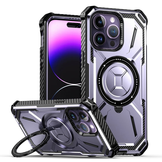 For iPhone 15 Pro Max Armor Series Holder Phone Case(Light Purple) - iPhone 15 Pro Max Cases by buy2fix | Online Shopping UK | buy2fix