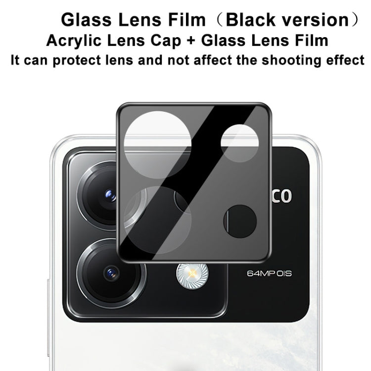 For Xiaomi Poco X6 5G imak High Definition Integrated Glass Lens Film Black Version - For Xiaomi by imak | Online Shopping UK | buy2fix