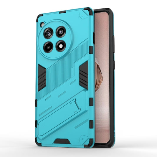 For OnePlus Ace 3 5G Punk Armor 2 in 1 PC + TPU Phone Case with Holder(Blue) - OnePlus Cases by buy2fix | Online Shopping UK | buy2fix