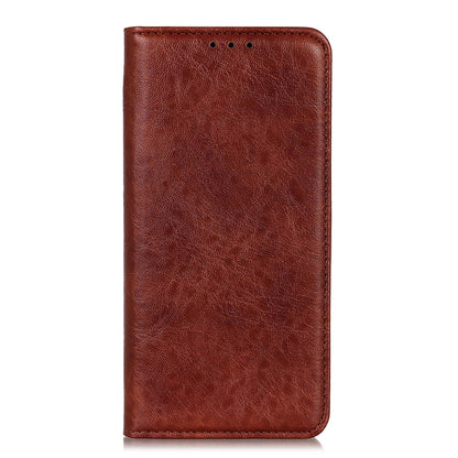 For iPhone 16 Pro Magnetic Crazy Horse Texture Horizontal Flip Leather Phone Case(Brown) - iPhone 16 Pro Cases by buy2fix | Online Shopping UK | buy2fix