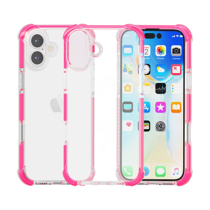 For iPhone 16 Plus Four-corner Shockproof TPU + Acrylic Phone Case(Pink) - iPhone 16 Plus Cases by buy2fix | Online Shopping UK | buy2fix