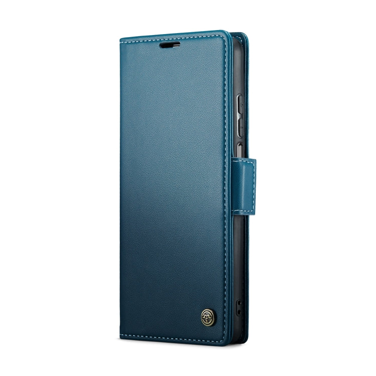 For Realme 10 Pro 5G CaseMe 023 Butterfly Buckle Litchi Texture RFID Anti-theft Leather Phone Case(Blue) - Realme Cases by CaseMe | Online Shopping UK | buy2fix