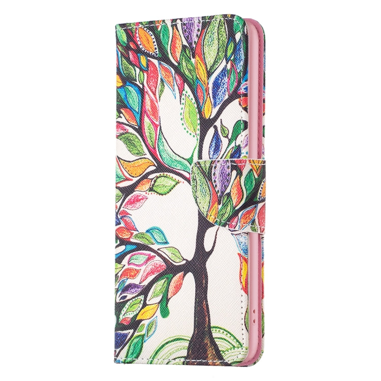 For iPhone 16 Plus Colored Drawing Pattern Leather Phone Case(Tree Life) - iPhone 16 Plus Cases by buy2fix | Online Shopping UK | buy2fix