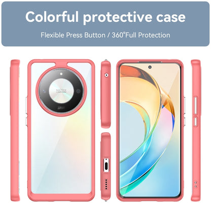 For Honor X50 GT Colorful Series Acrylic Hybrid TPU Phone Case(Red) - Honor Cases by buy2fix | Online Shopping UK | buy2fix