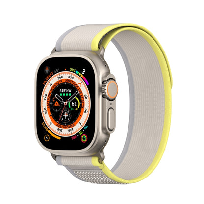 For Apple Watch 8 45mm  DUX DUCIS YJ Series Nylon Watch Band(Yellow) - Watch Bands by DUX DUCIS | Online Shopping UK | buy2fix