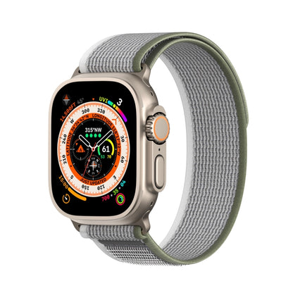 For Apple Watch 2 38mm DUX DUCIS YJ Series Nylon Watch Band(Green Grey) - Watch Bands by DUX DUCIS | Online Shopping UK | buy2fix