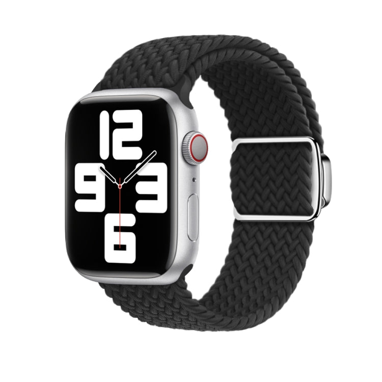 For Apple Watch Ultra 49mm Nylon Loop Magnetic Buckle Watch Band(Black) - Watch Bands by buy2fix | Online Shopping UK | buy2fix