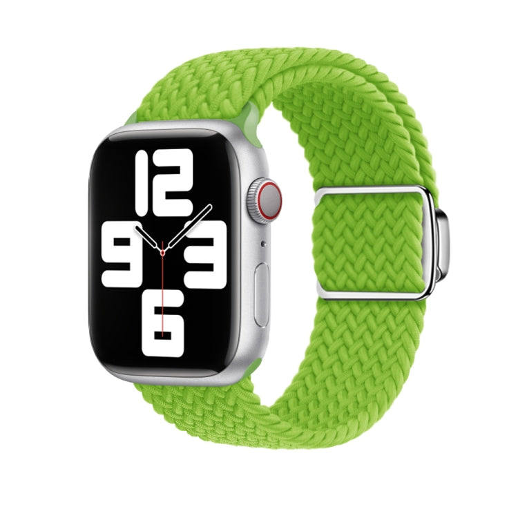 For Apple Watch Ultra 2 49mm Nylon Loop Magnetic Buckle Watch Band(Yellow Green) - Watch Bands by buy2fix | Online Shopping UK | buy2fix